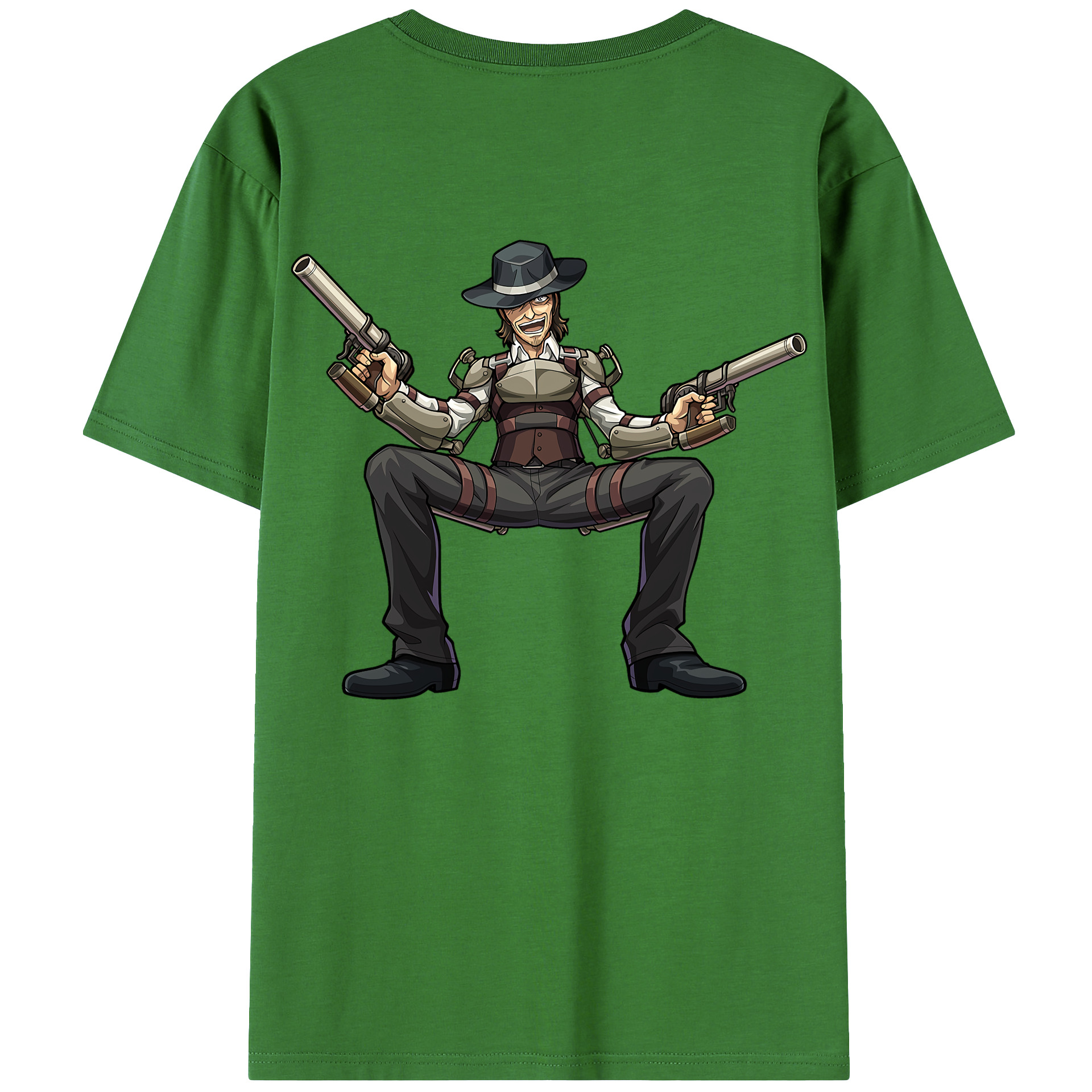 （画像用） 進撃の巨人 ケニー·アッカーマン Attack on Titan Kenny Ackerman レディース半袖Tシャツ(バックプリント)